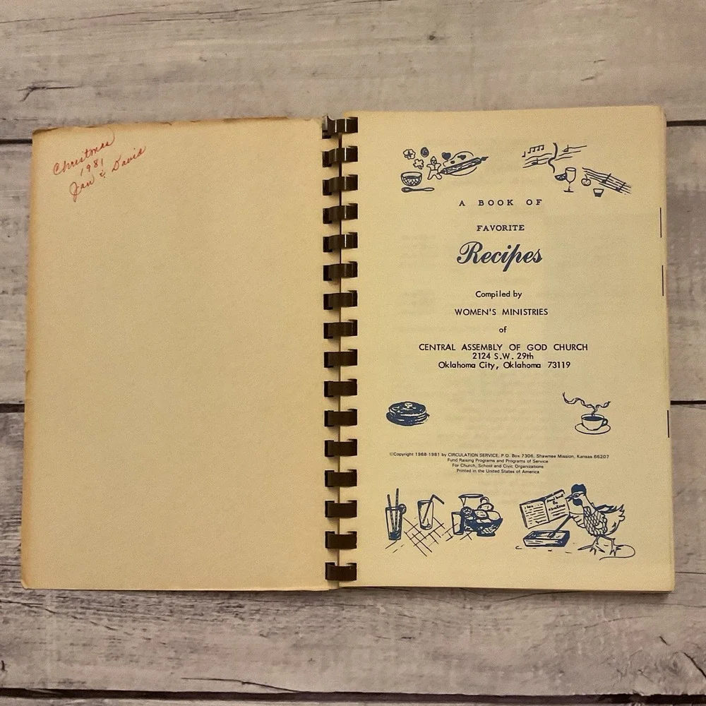 Favorite Recipes From Best Cooks Cookbook Central Assembly Of God Oklahoma City